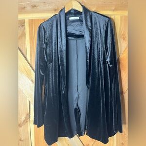 June & Hudson Black Velvet Blazer